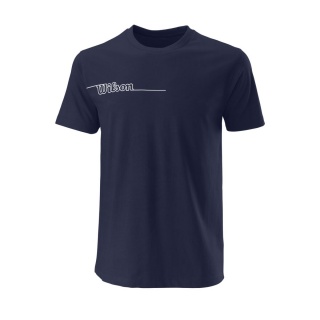 Wilson Tennis Tshirt Team II Tech Crew navyblau Herren